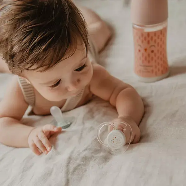 Chupeta Suavinex Bonhomia Symmetrical SXPro 0-6 meses Bege