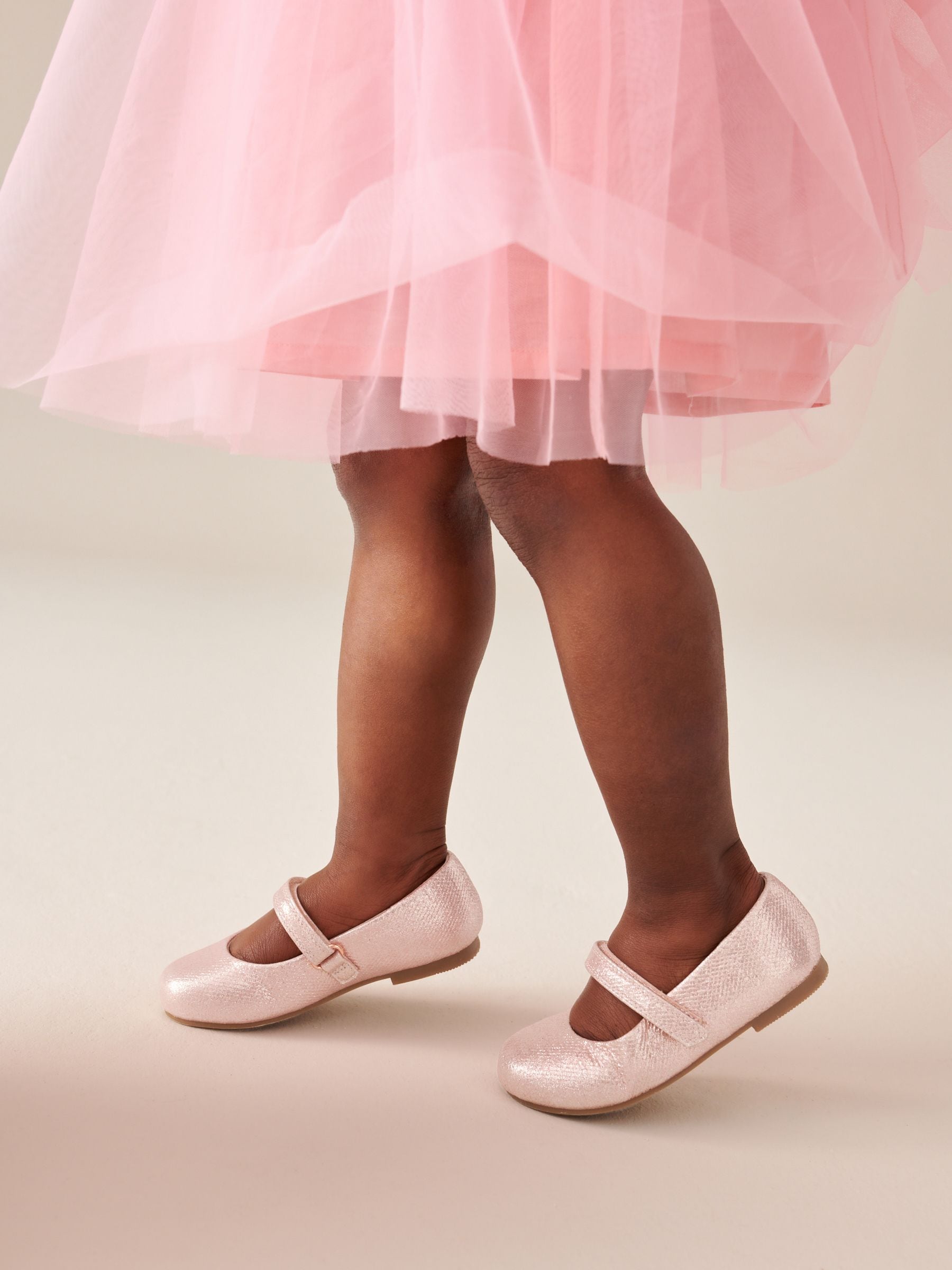 Roze - Mary Jane gelegenheidsschoenen met klittenbandsluiting