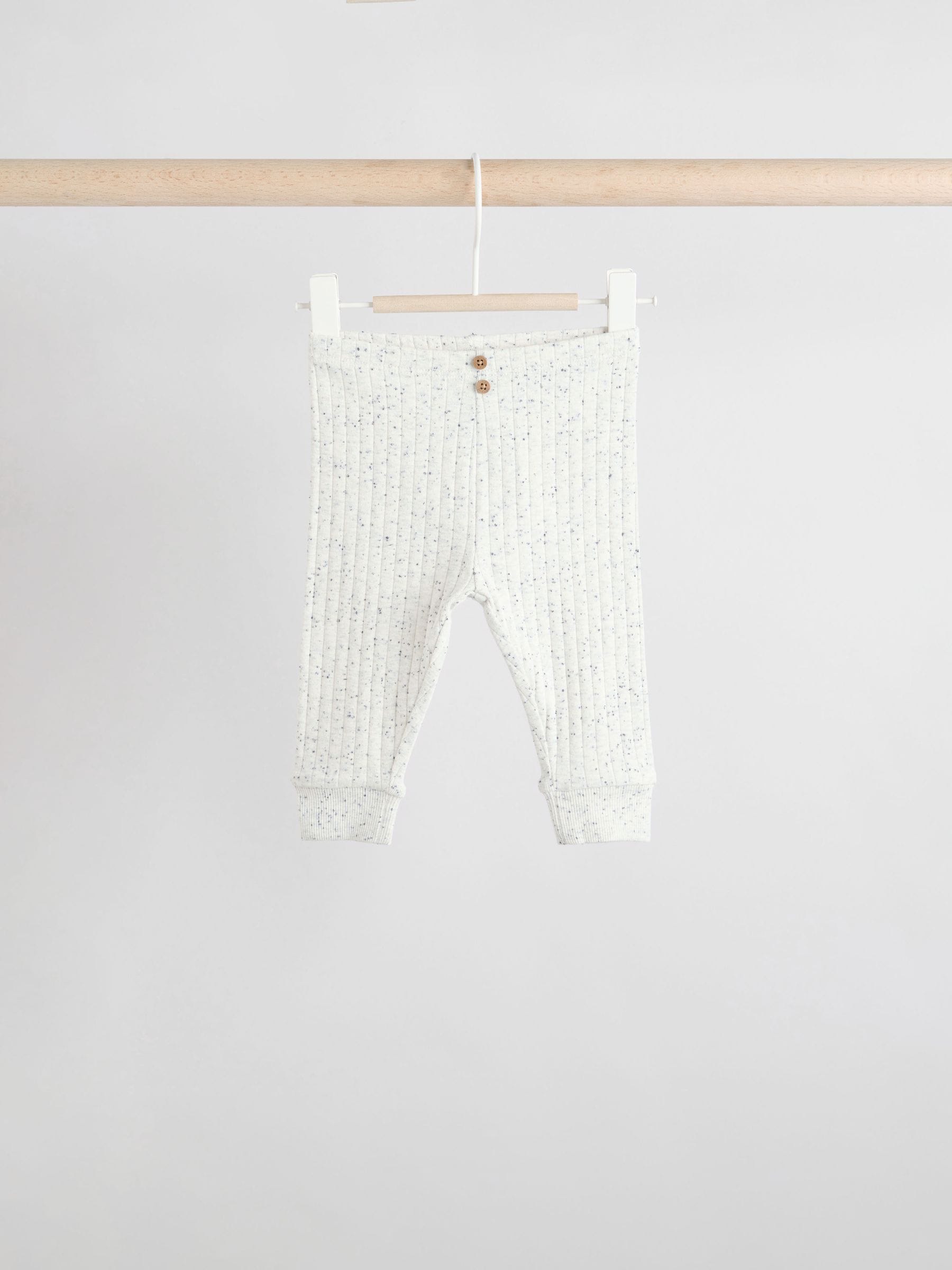 Mono/Naturel - Verpakking van 4 babyleggings (0 mnd -3 jr)