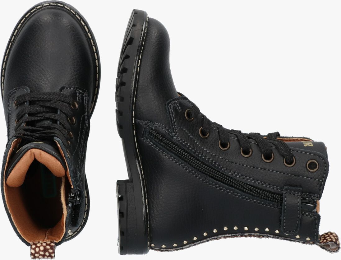 BUNNIESJR zwarte bunniesjr biker boots hannah happy