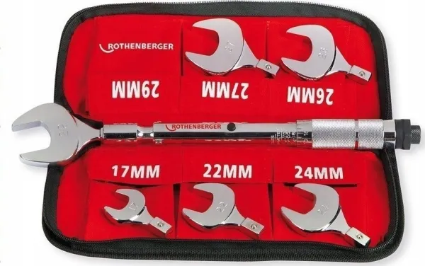 Rothenberger 175001 Drejemomentnøgle-sæt 14 - 77 Nm
