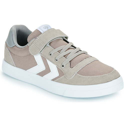 hummel - SLIMMER STADIL LOW JR - Gris / Blanc