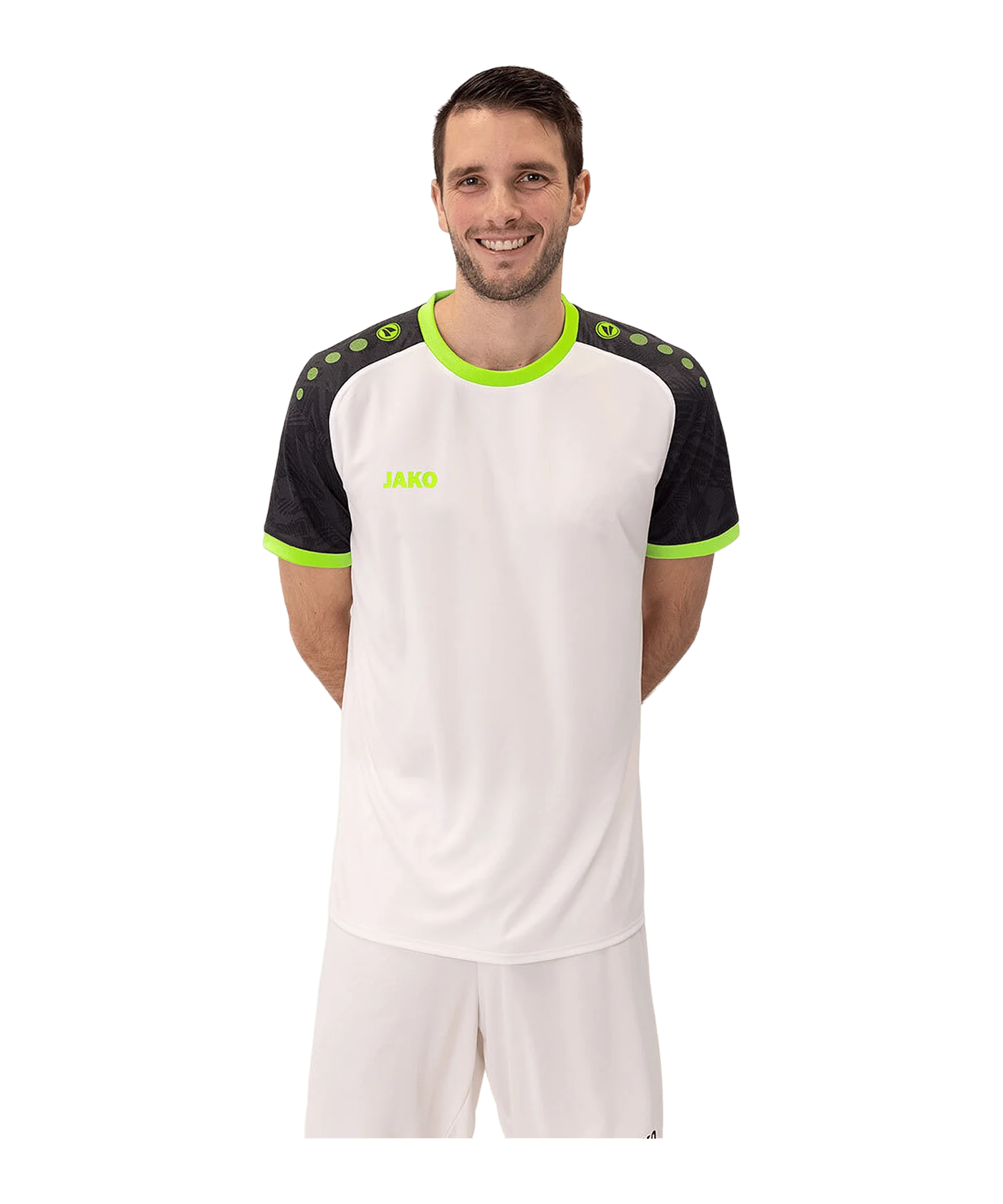 JAKO Iconic Trikot Weiss Schwarz Grün F014