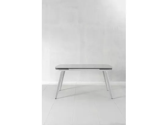 Nicolas TABLE À ALLONGES en Blanc FRITTÉ