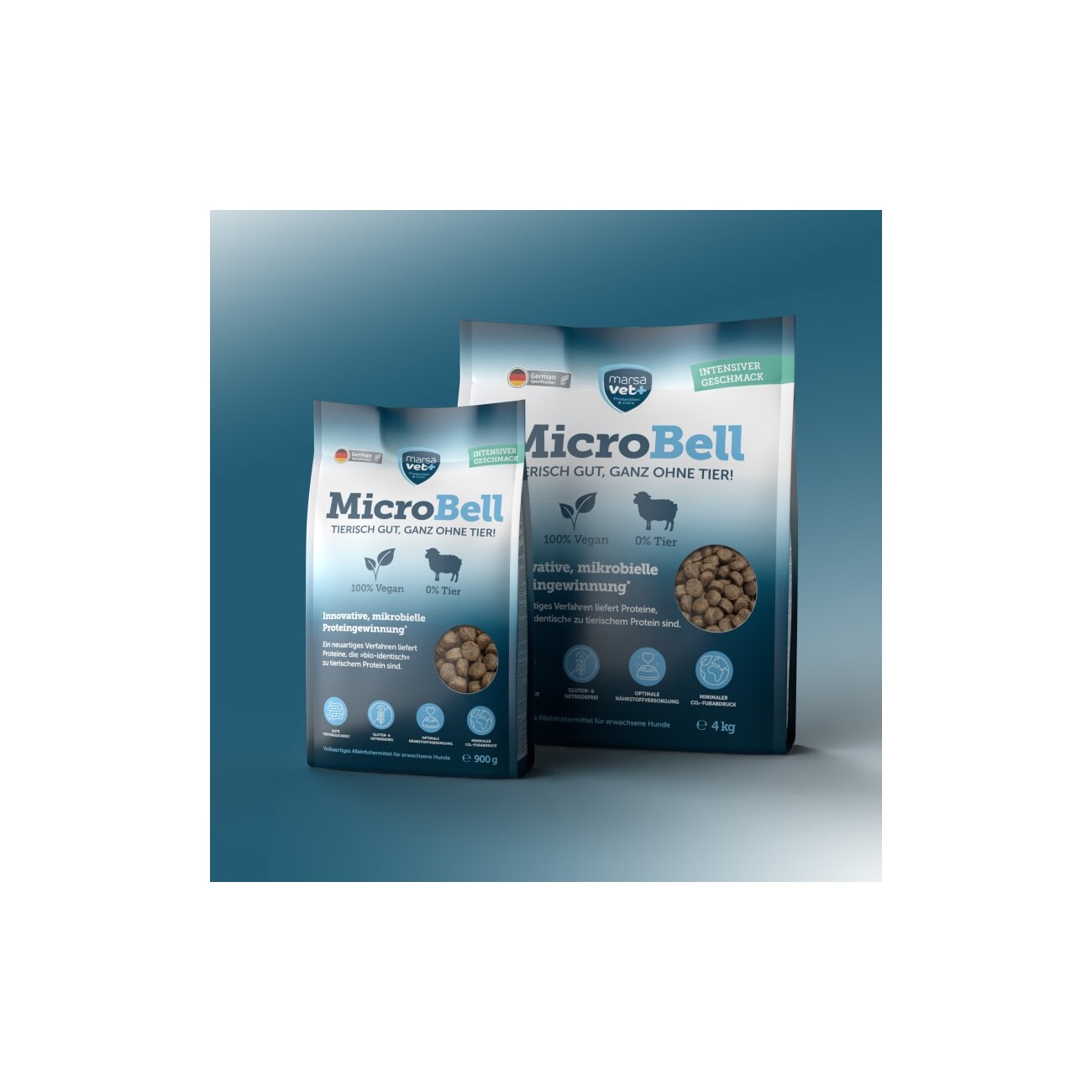 Marsavet Veganes Hundefutter - Trockenfutter mit mikrobiellem Protein - MicroBell
