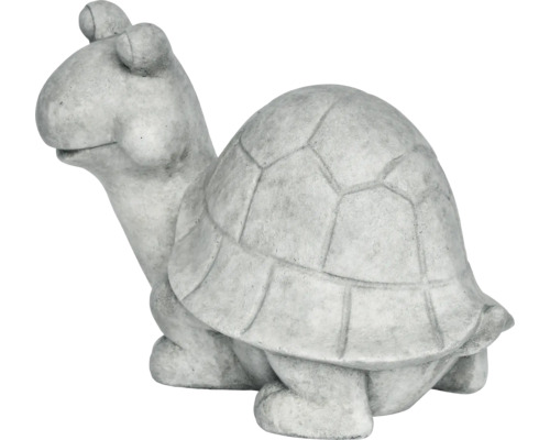 Tuinfiguur schildpad Lafiora 50 x 31,5 x 36,5 cm lichtgrijs