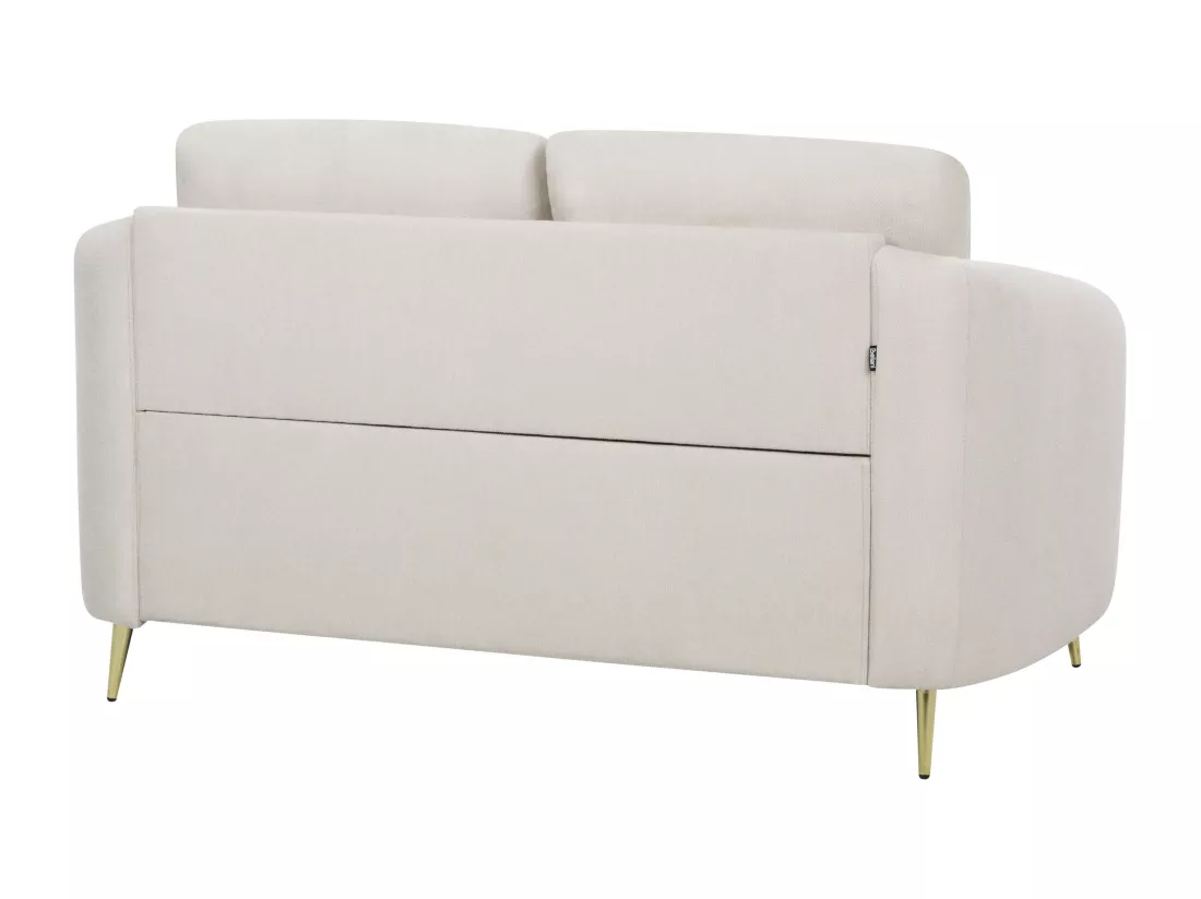 Canapé 2 places en tissu beige clair TROSA