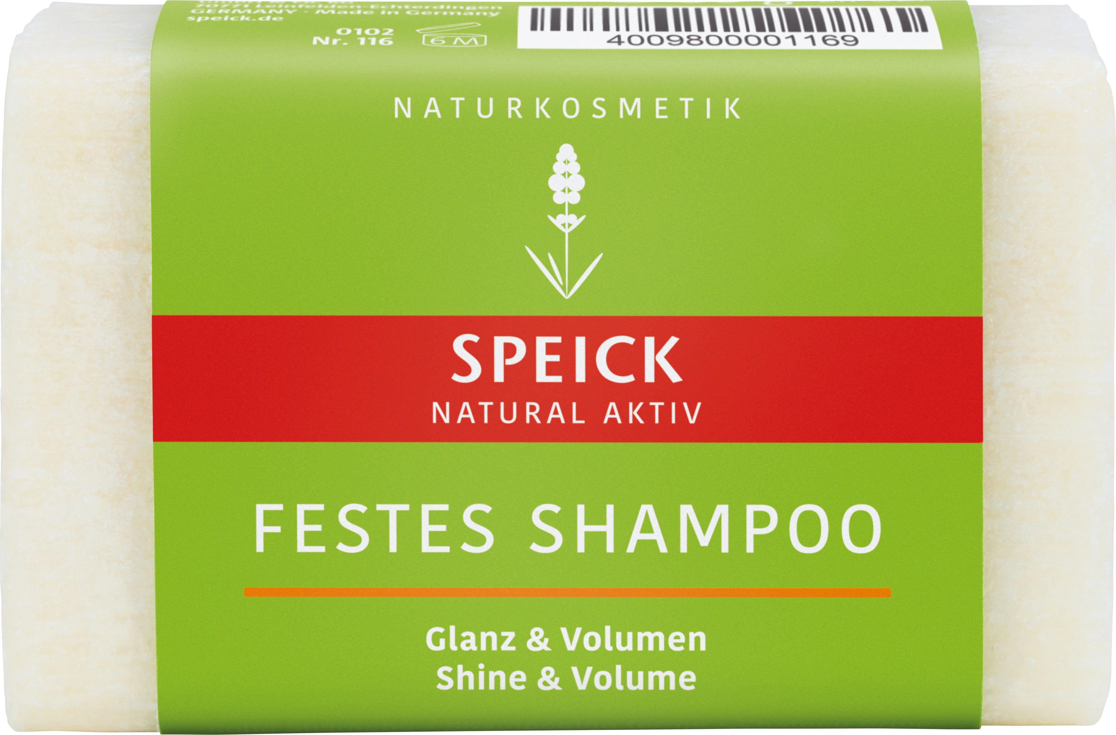 SPEICK  Natural Aktiv Festes Shampoo Glanz & Volumen, 60 g