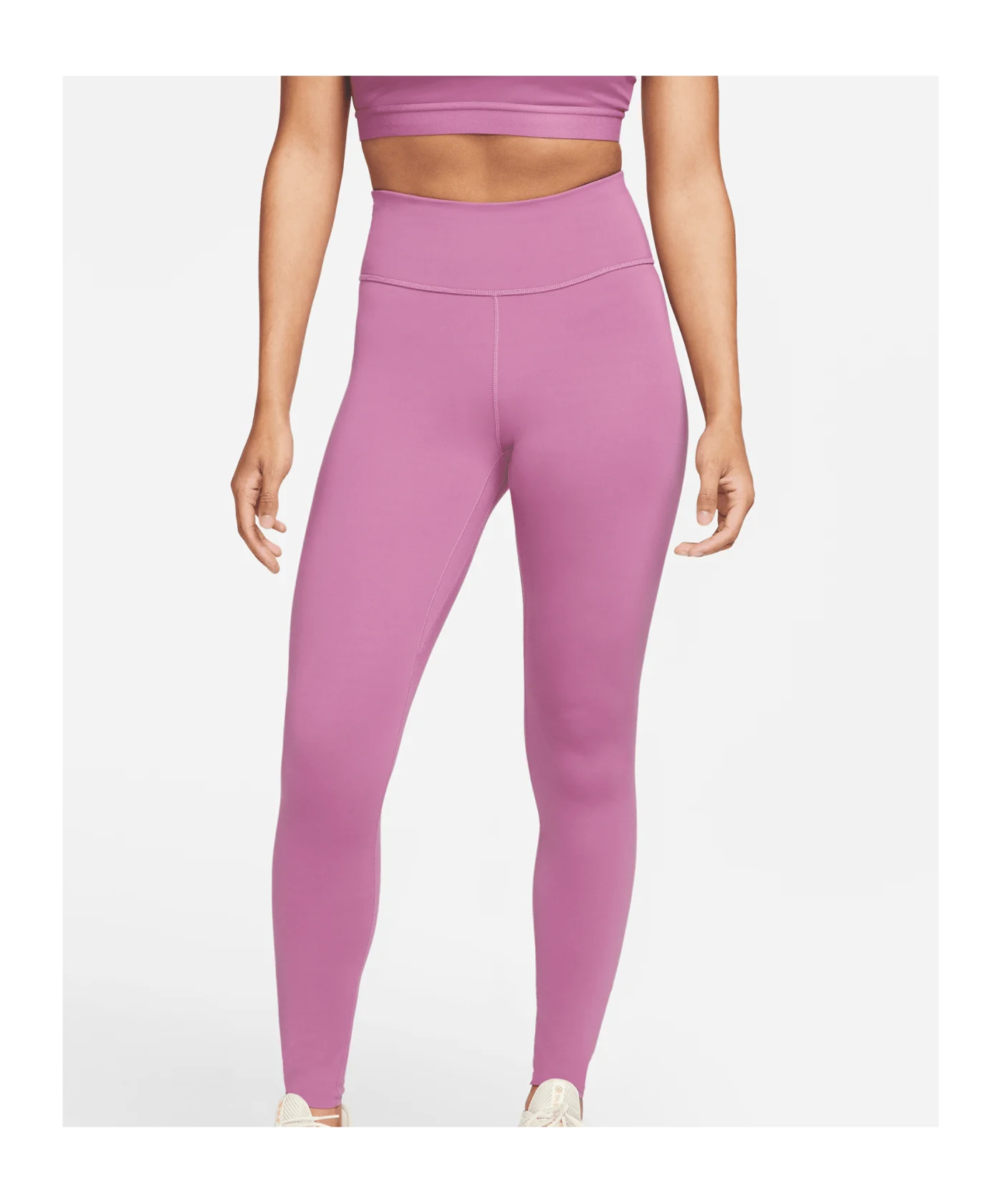 Nike Luxe Mid-Rise Leggings Running Damen Rot F507