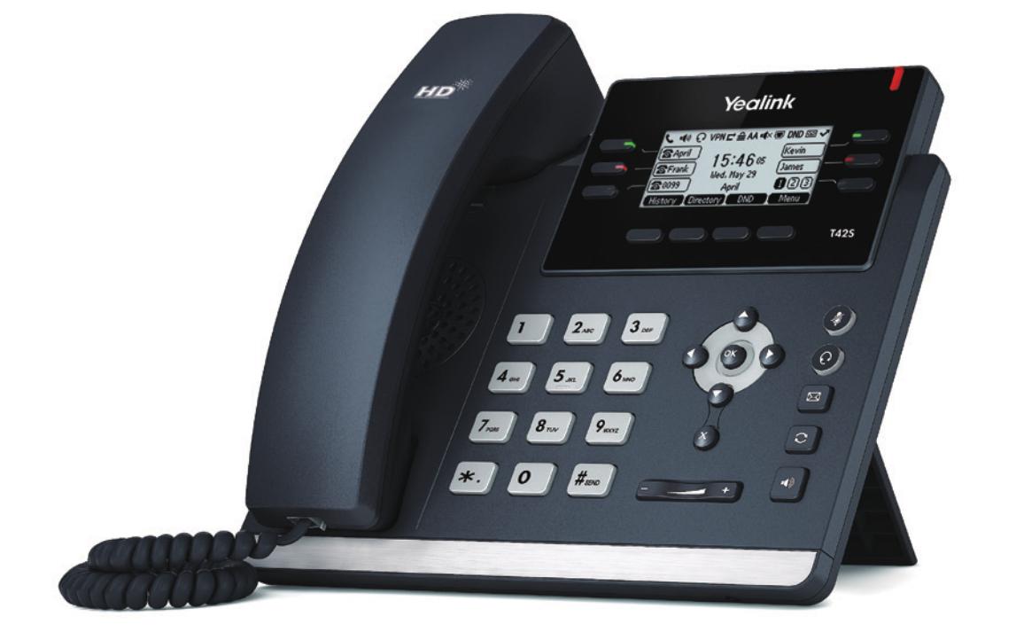 Tischtelefon SIP-T42U GrauEin gut ausgestattetes SIP-Telefon für klare Kommunikation