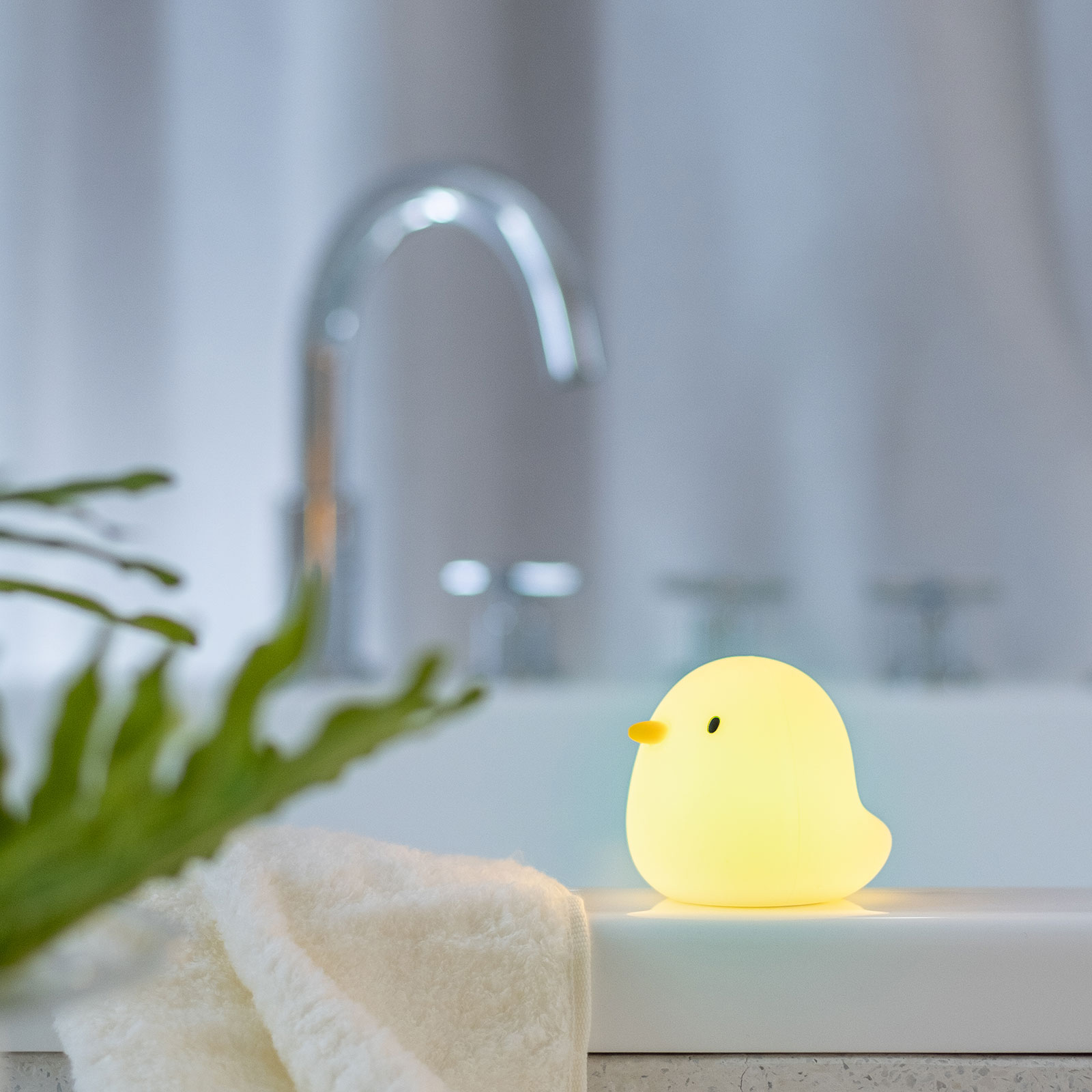 Kinder Badelicht - weiß - Ente - Touchfunktion - dimmbar