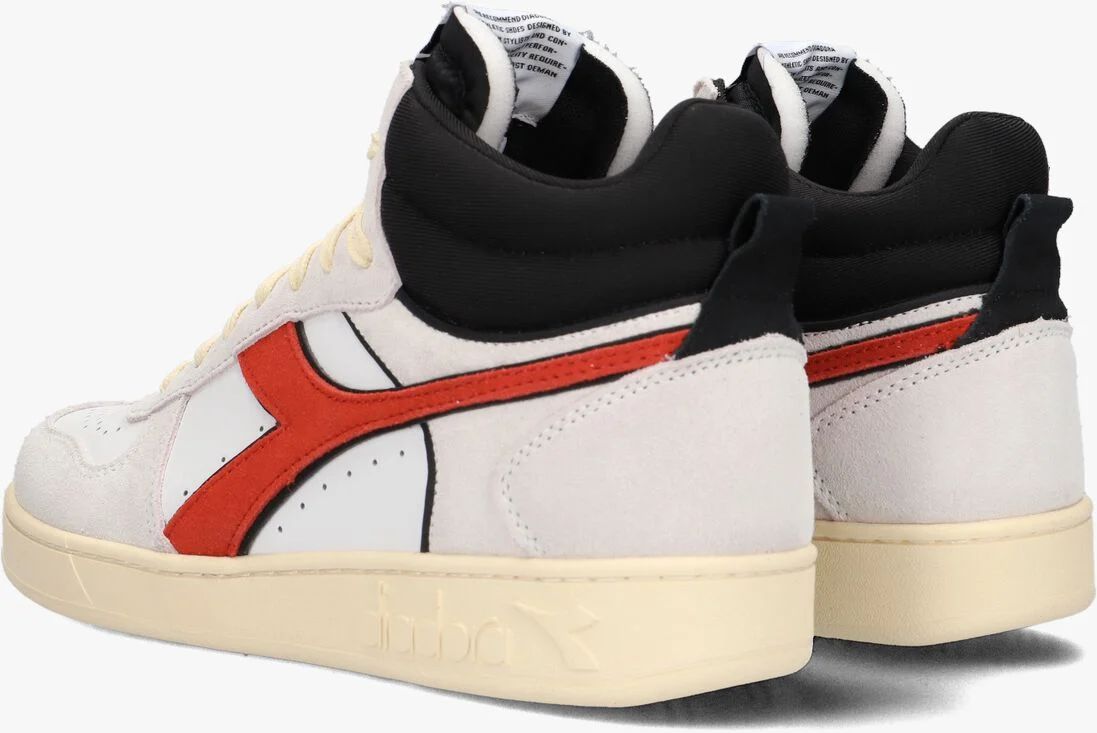 DIADORA witte diadora hoge sneaker magic basket demi cut