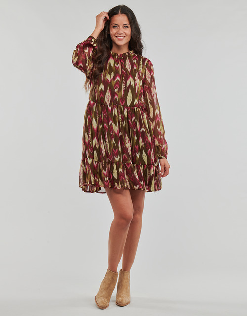 Only - ONLPAM LIFE L/S HIGHNECK DRESS PTM - Marron