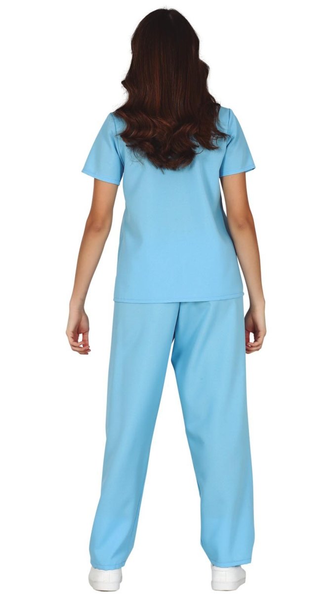 Verpleegster Kostuum Blauw