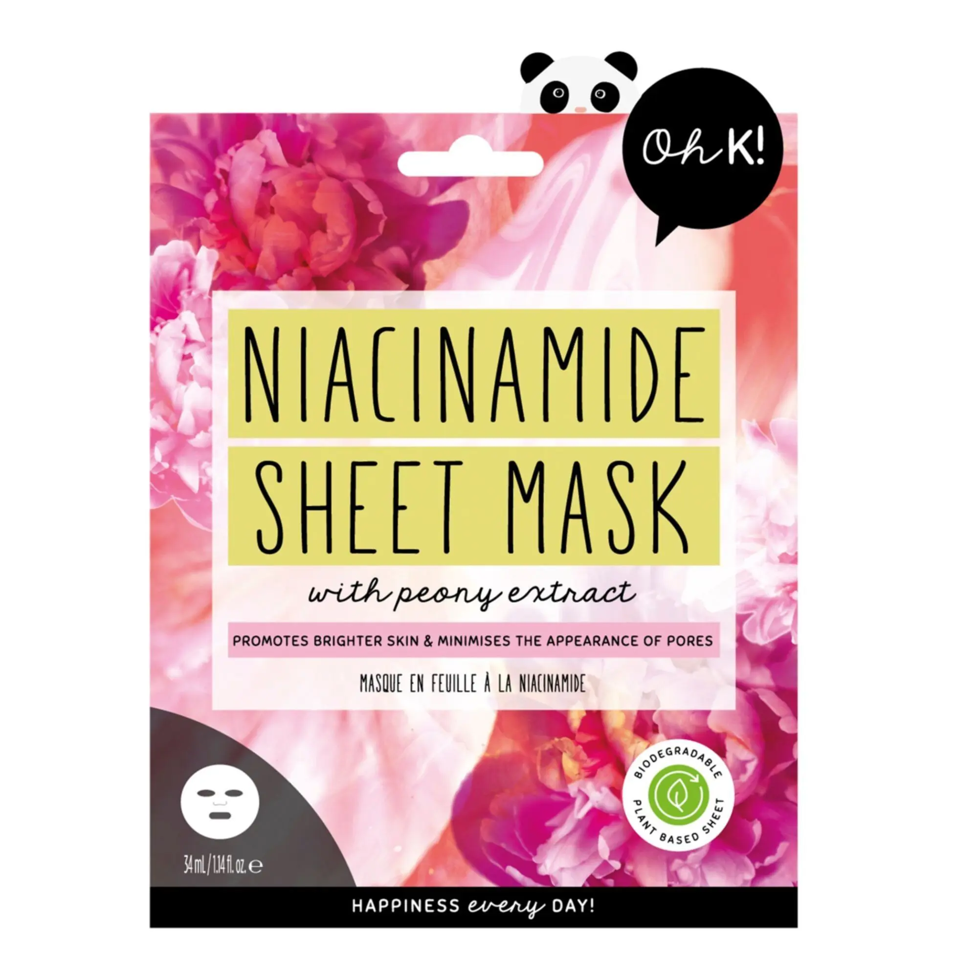 Oh K! - Masque visage Niacinamide 34ml- Masque monodose