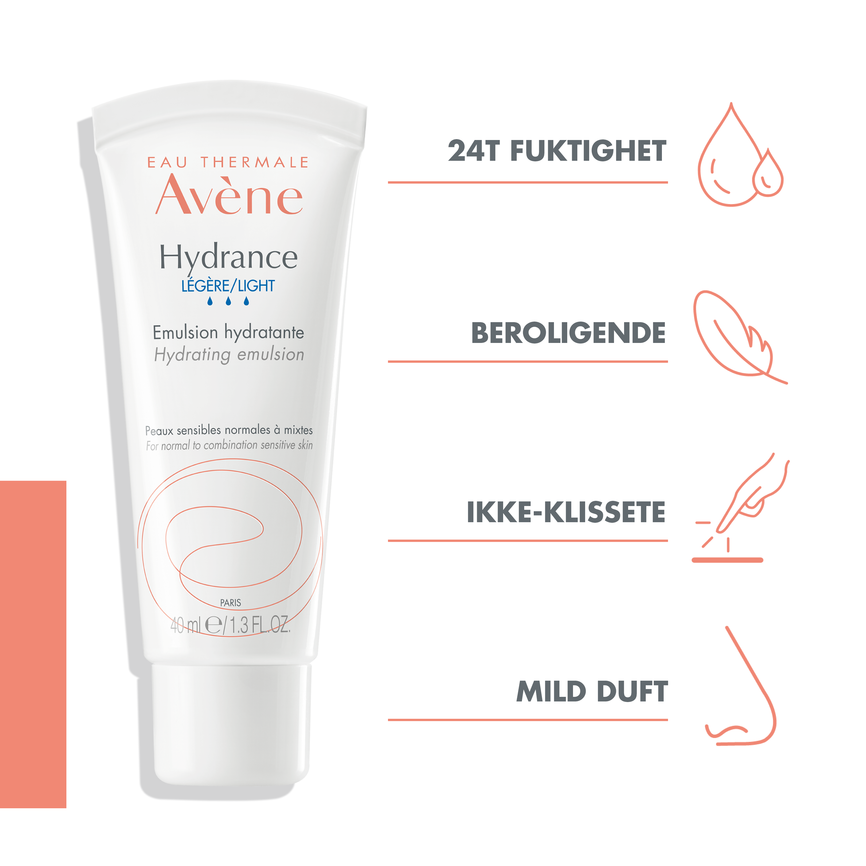 Avène Hydrance Light Cream normal/kombinert hud 40 ml