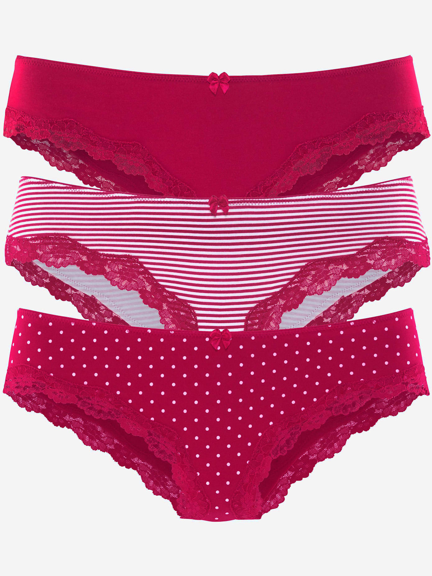 Lot de 3 slips bikini lascana