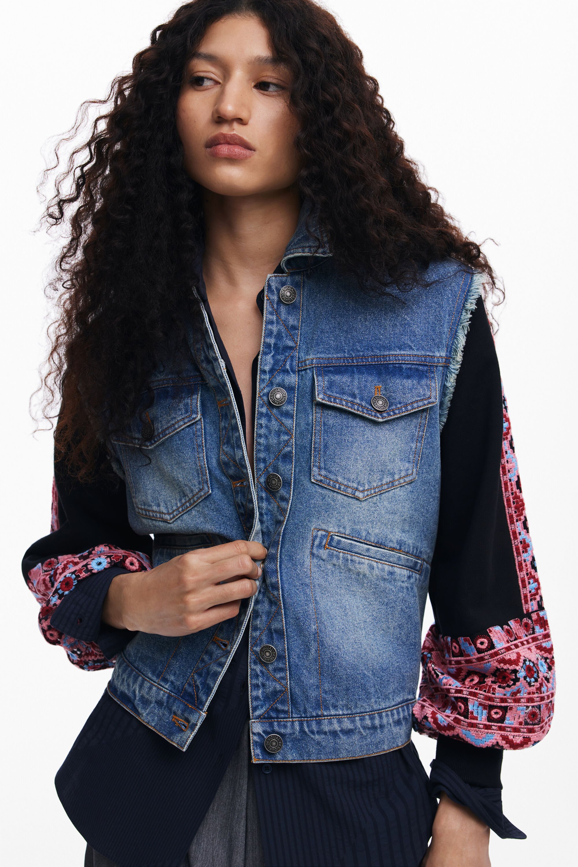 Chaqueta Trucker texturas