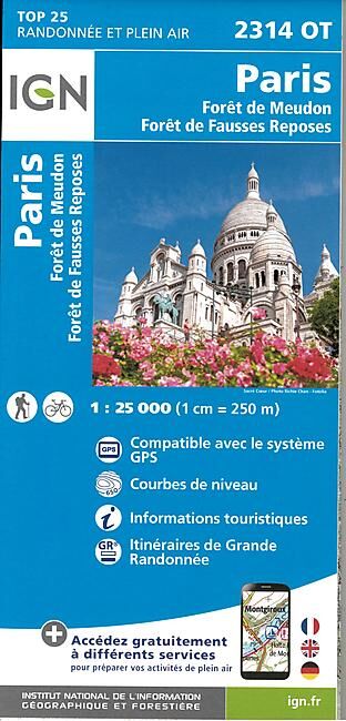 IGN - TOP 25 2314OT PARIS 1 25 000