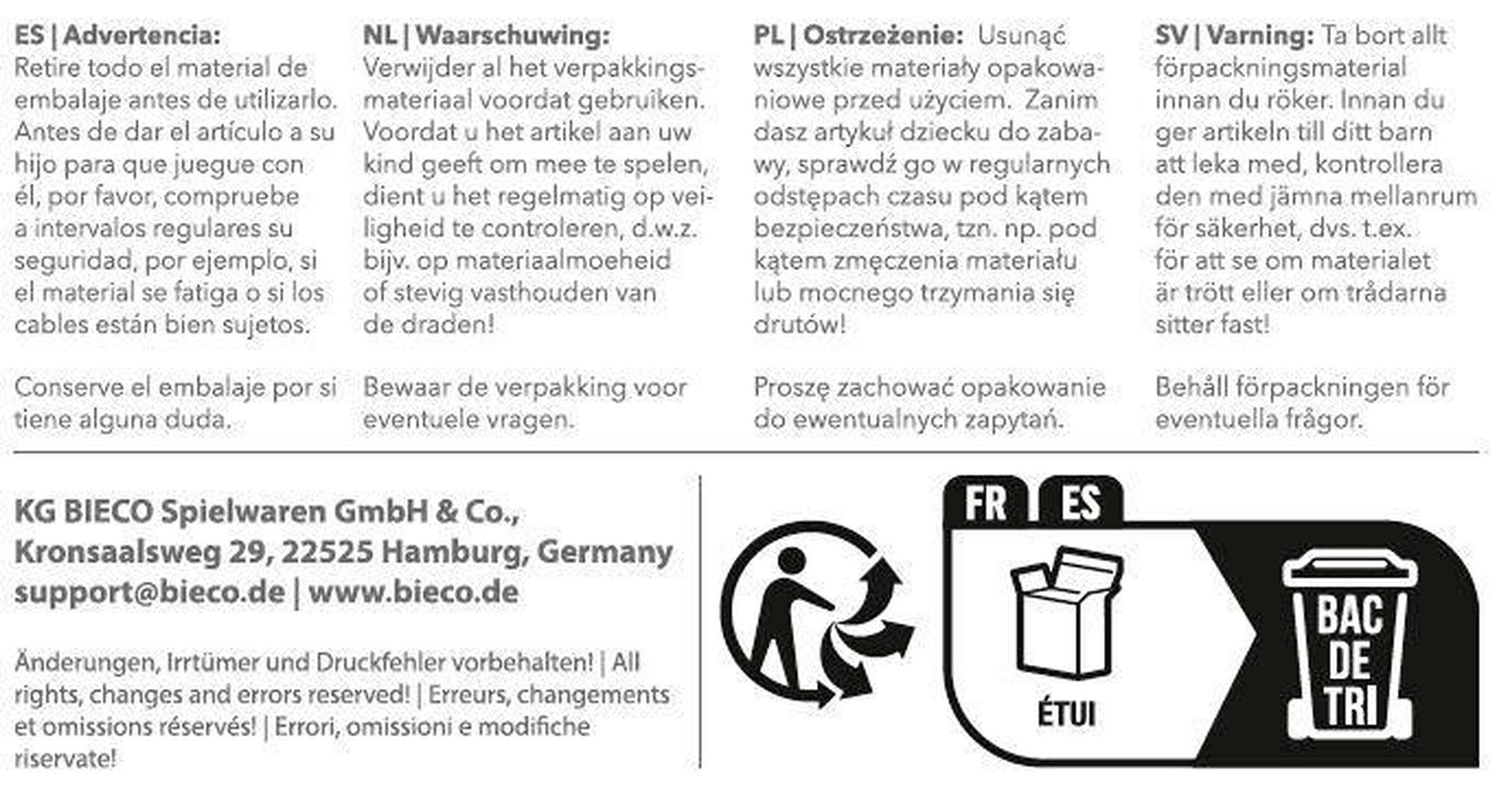 Bieco Motorikschleife - ab 12 Monate Mehrfarbig