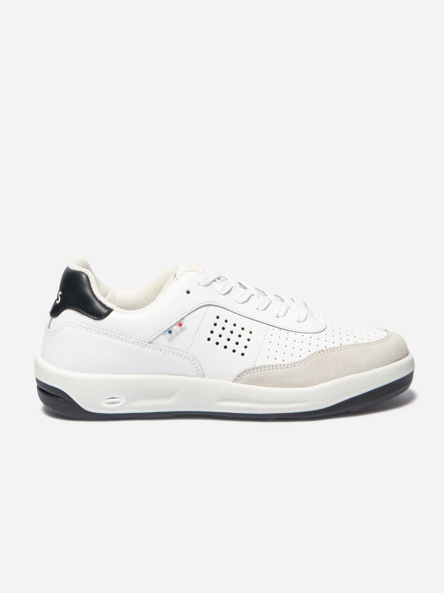 Baskets Homme Fabriquées en France Cuir Blanc