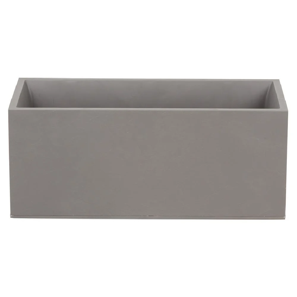 Jardinière Volcania plastique gris anthracite 98L 99,5x39,5xH43,5cm