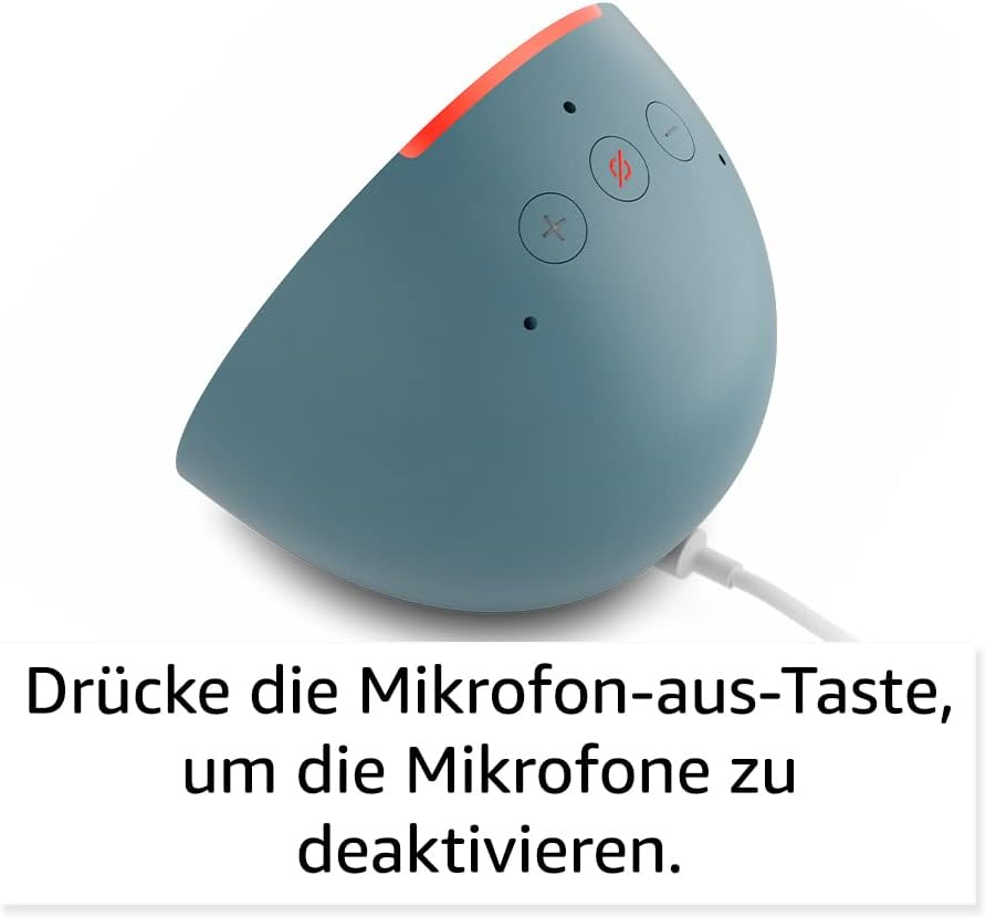 Echo Pop Smart Speaker Lautsprecher mit WLAN / Bluetooth und Sprachsteuerung via Amazon Alexa (B09ZXJSW35) - Weiss