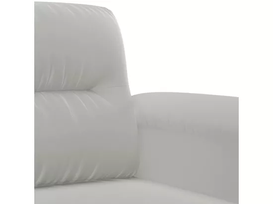 Ensemble de canapés 2 pièces coussins gris clair tissu microfibre