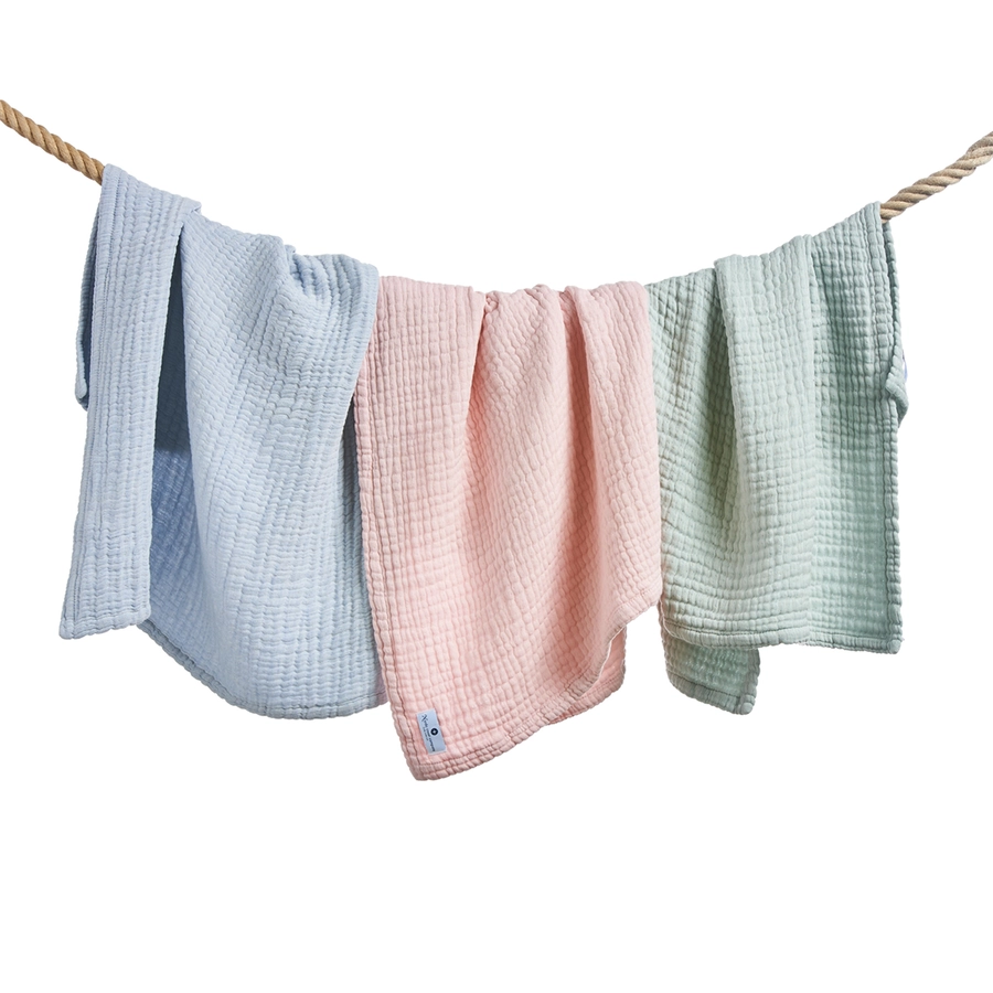Nordic Coast Company Musselindecke mint 80 x 80 cm