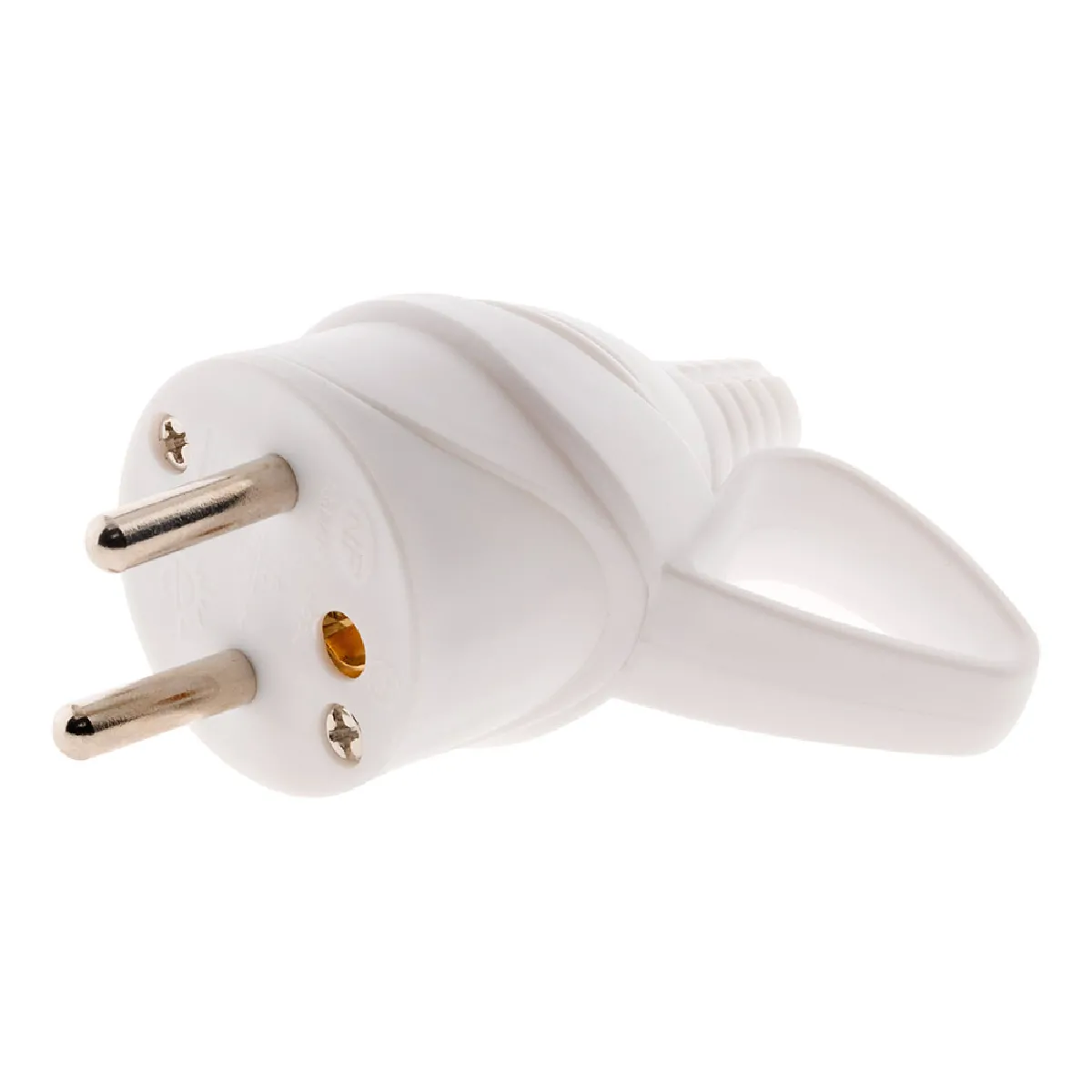 Zenitech Fiche mâle anneau - Blanc