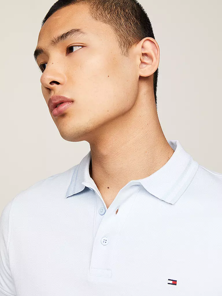 TOMMY HILFIGER Poloshirt Slim Fit hellblau
