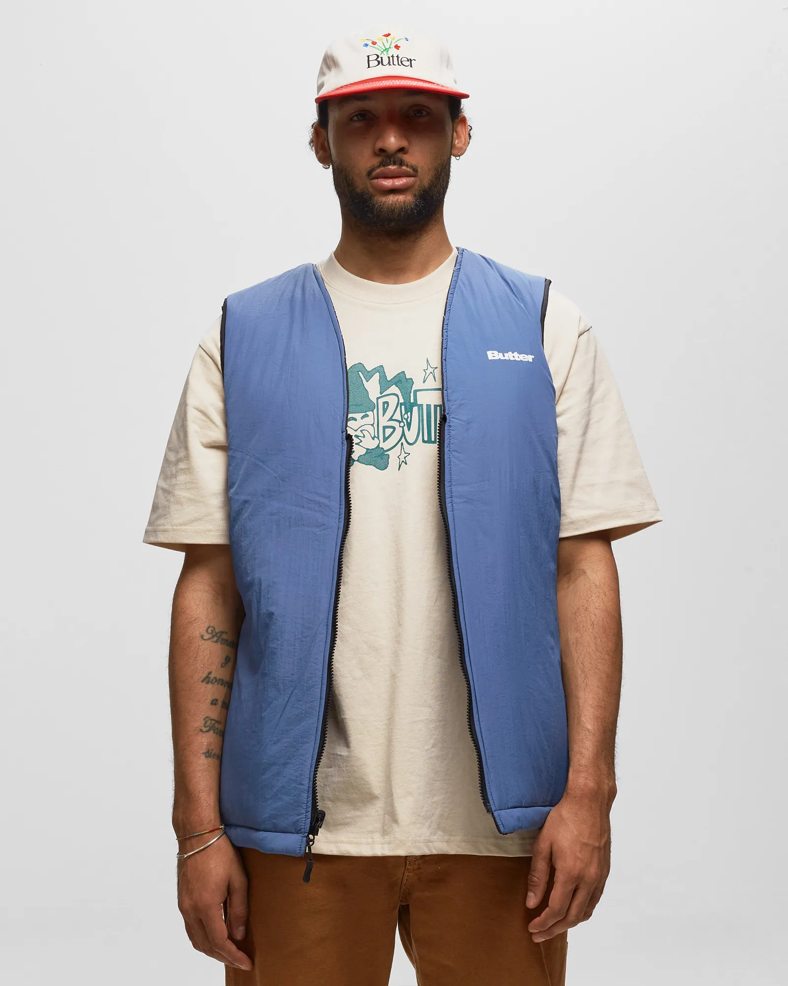 Butter Goods Chainlink Reversible Puffer Vest