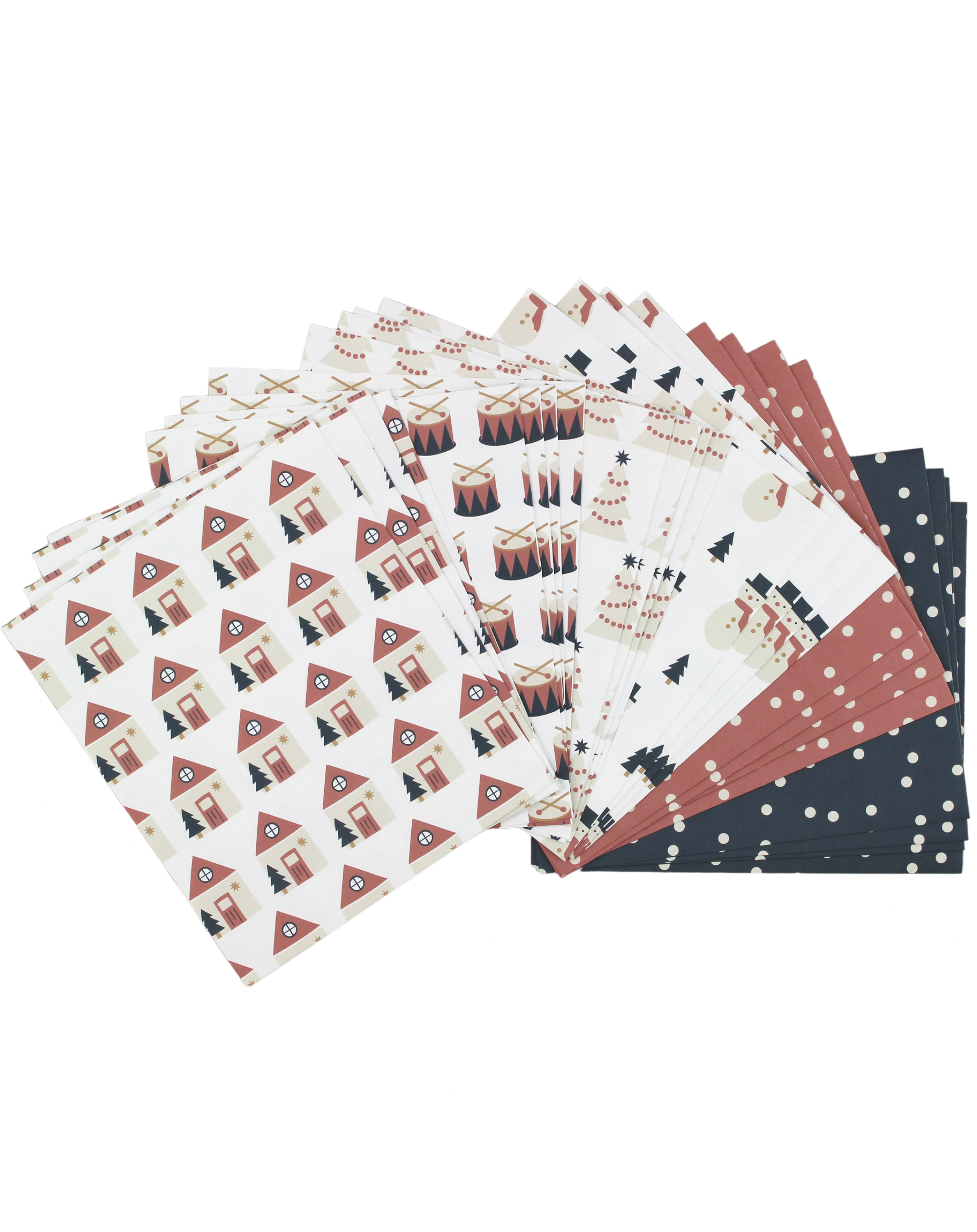 Adventskalender-Set PAPER BAGS 24-teilig in bunt