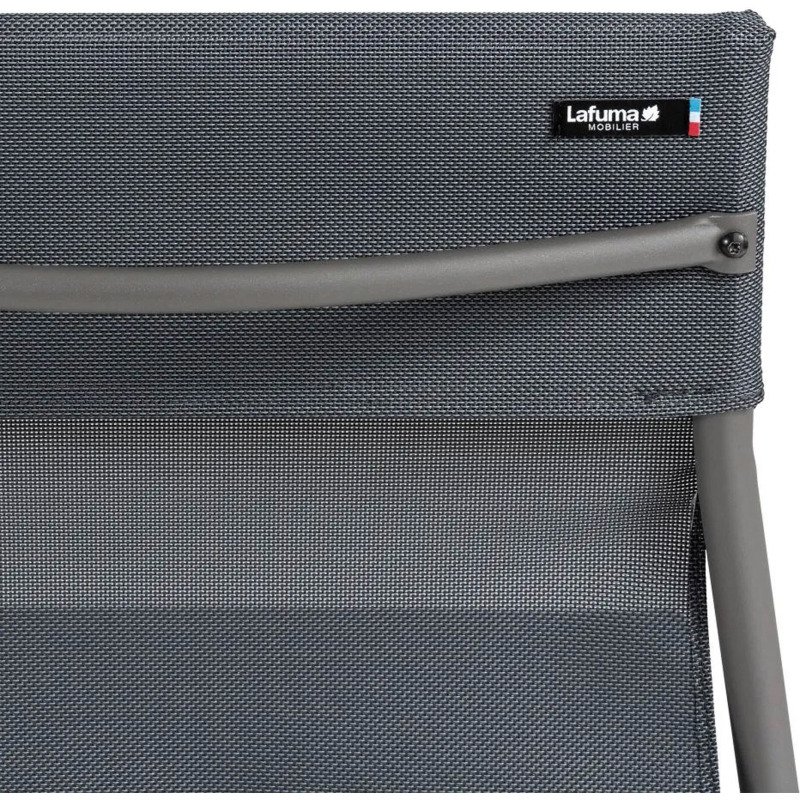 Chaise assise grand-confort HORIZON - Toile Batyline - Pied acier gris