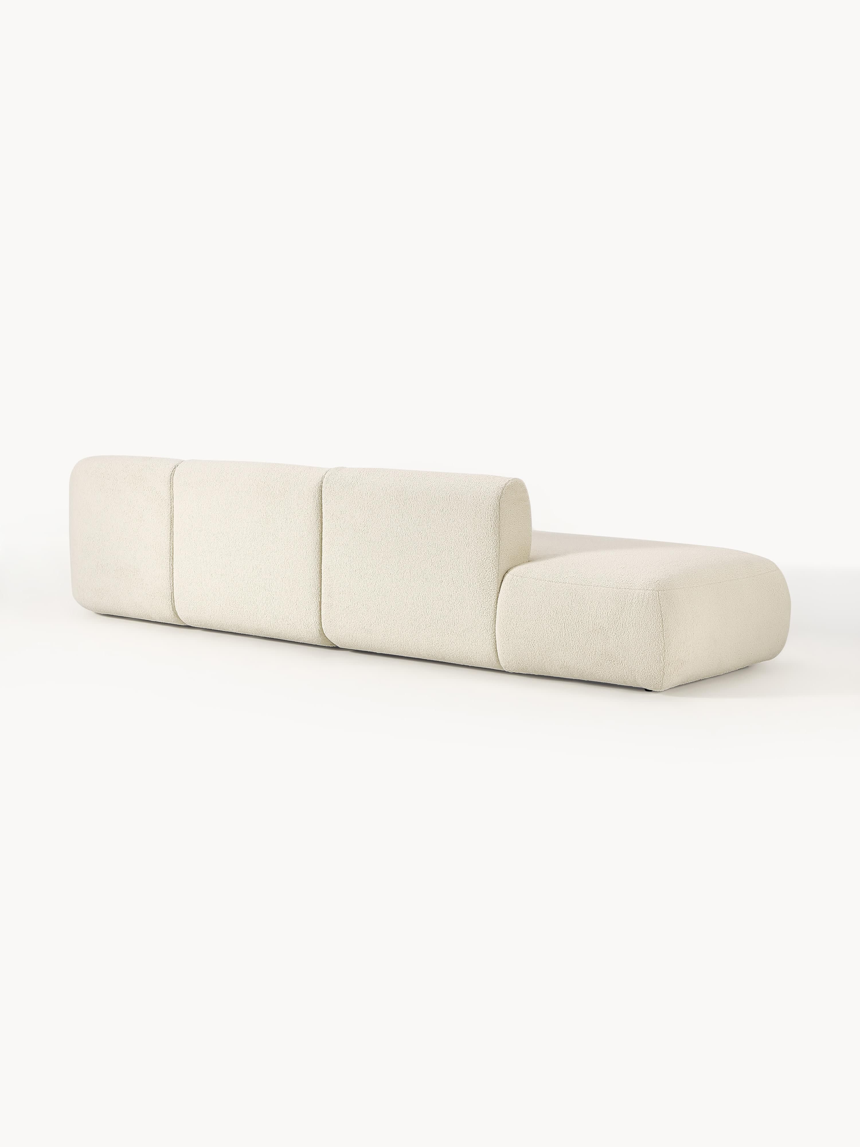 Modulaire XL chaise longue Sofia van teddy stof