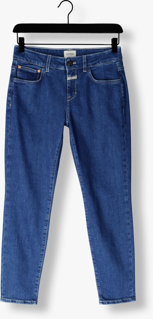 blauwe closed skinny jeans baker