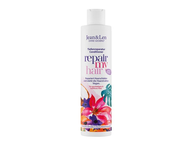 Jean & Len Shampoo Traumlocken Reiswasser / Acai 300 ml Natürliches Lockenshampoo verleiht Sprungkraft, Definition und Volumen