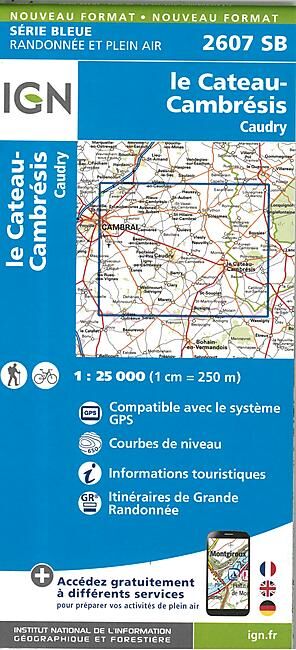 IGN - 2607 SB LE CATEAU CAMBRESIS 1 25 000