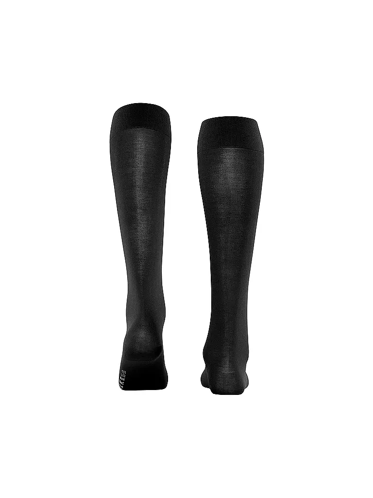 FALKE Kniestrümpfe COTTON TOUCH black schwarz