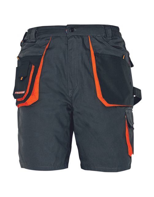 Cerva Werkshort Emerton Antraciet&Oranje - Werkkleding