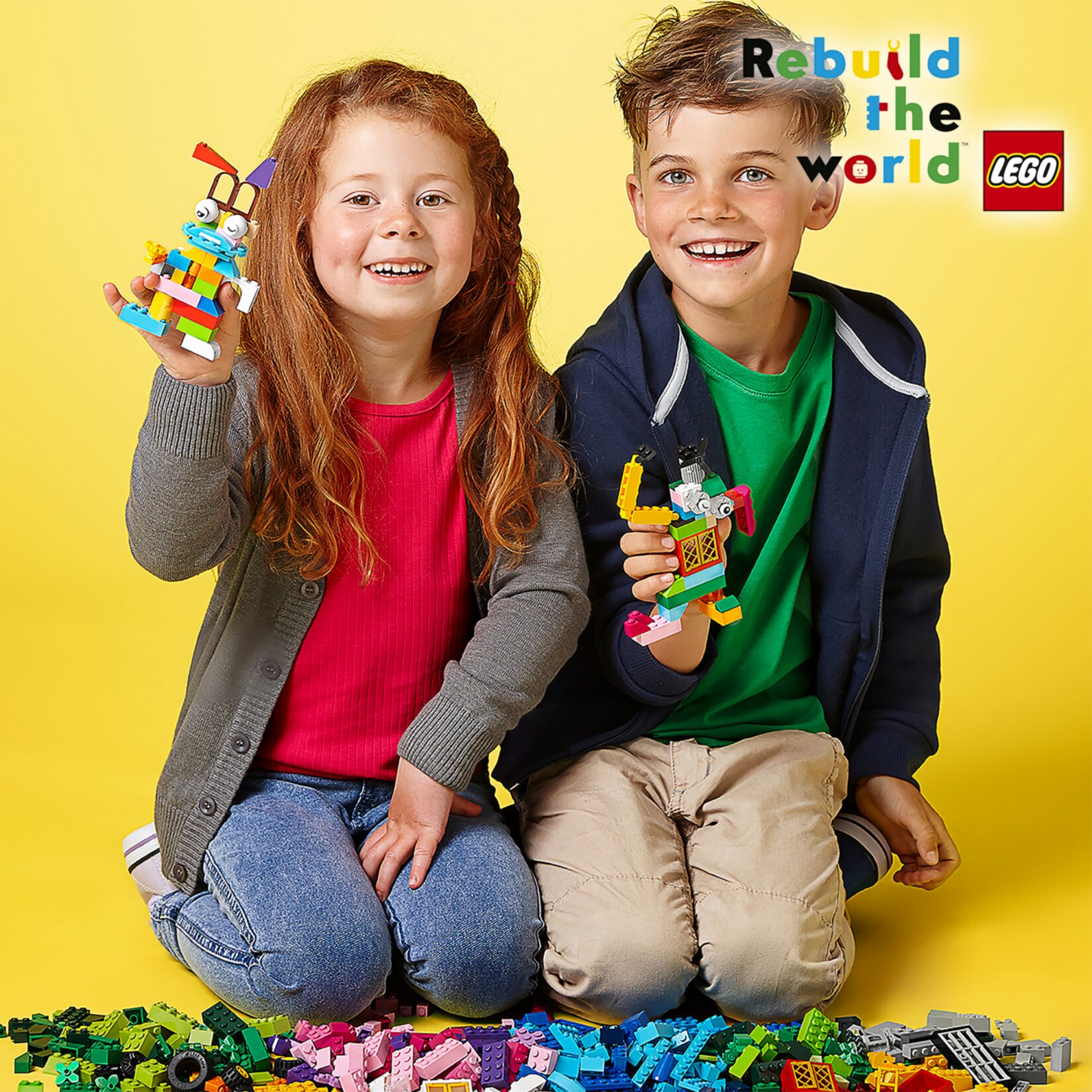 LEGO Konstruktionsspielzeug Classic Mittelgroße Bausteine-Box