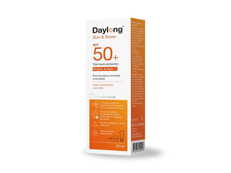 DAYLONG Sonnencreme Sun and Snow SPF 50  20 ml Sonnenschutz speziell für Wintersportler