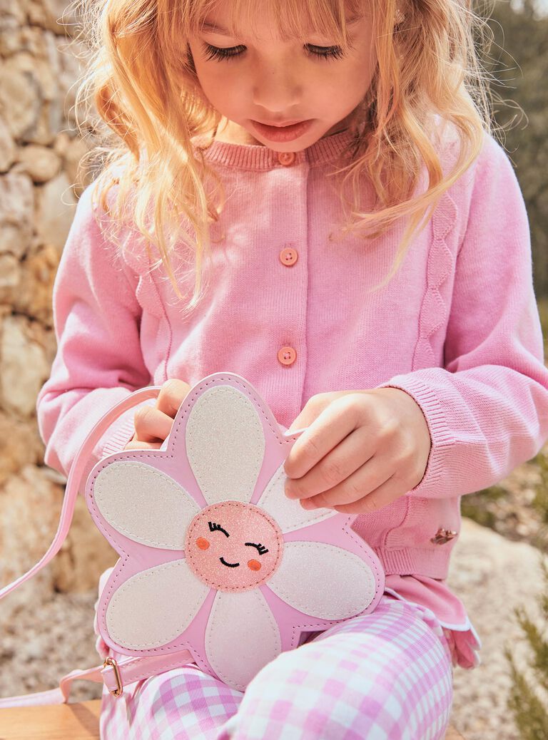 Sac rose en forme de fleur