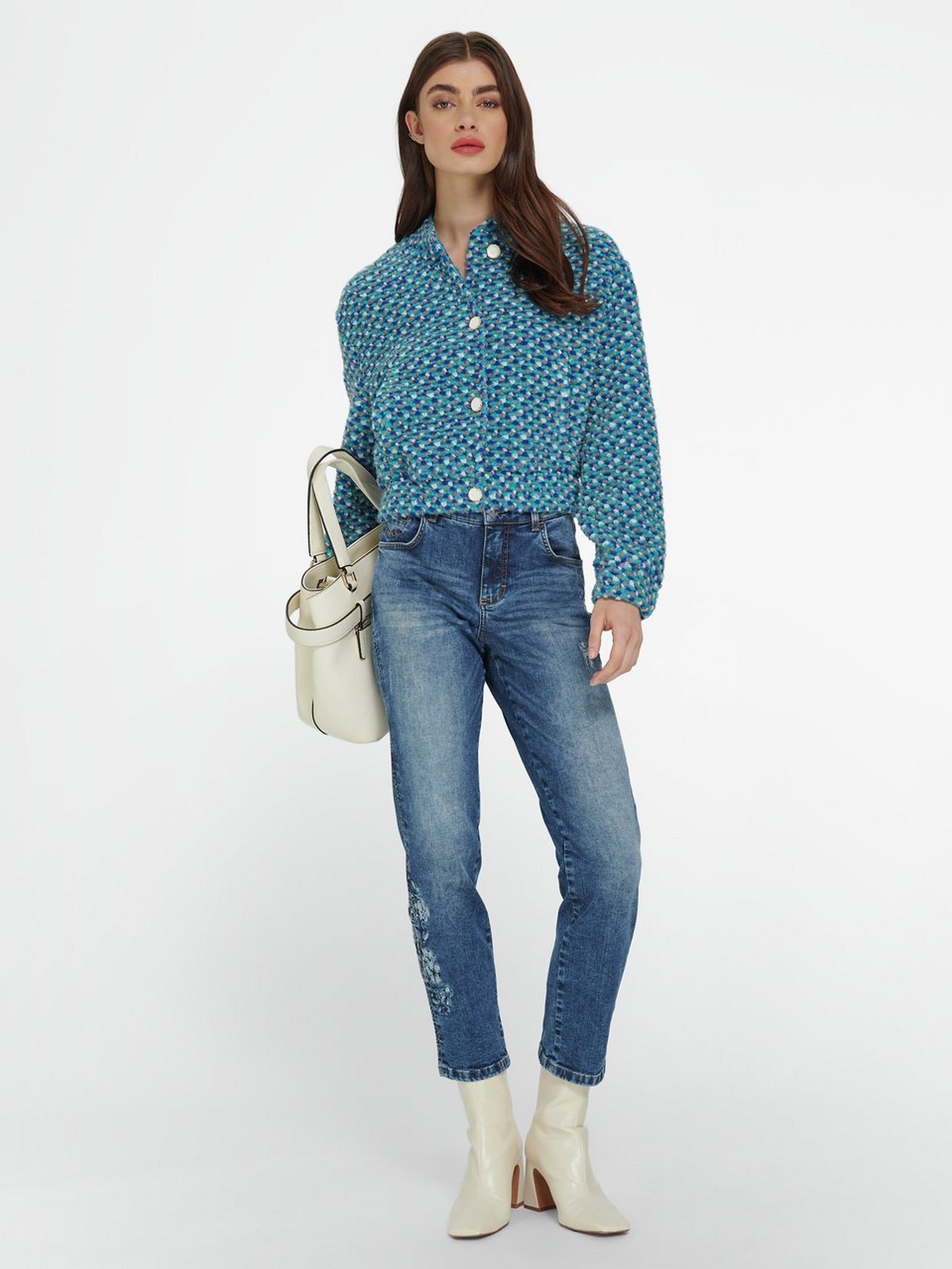 Bouclé-Jacke