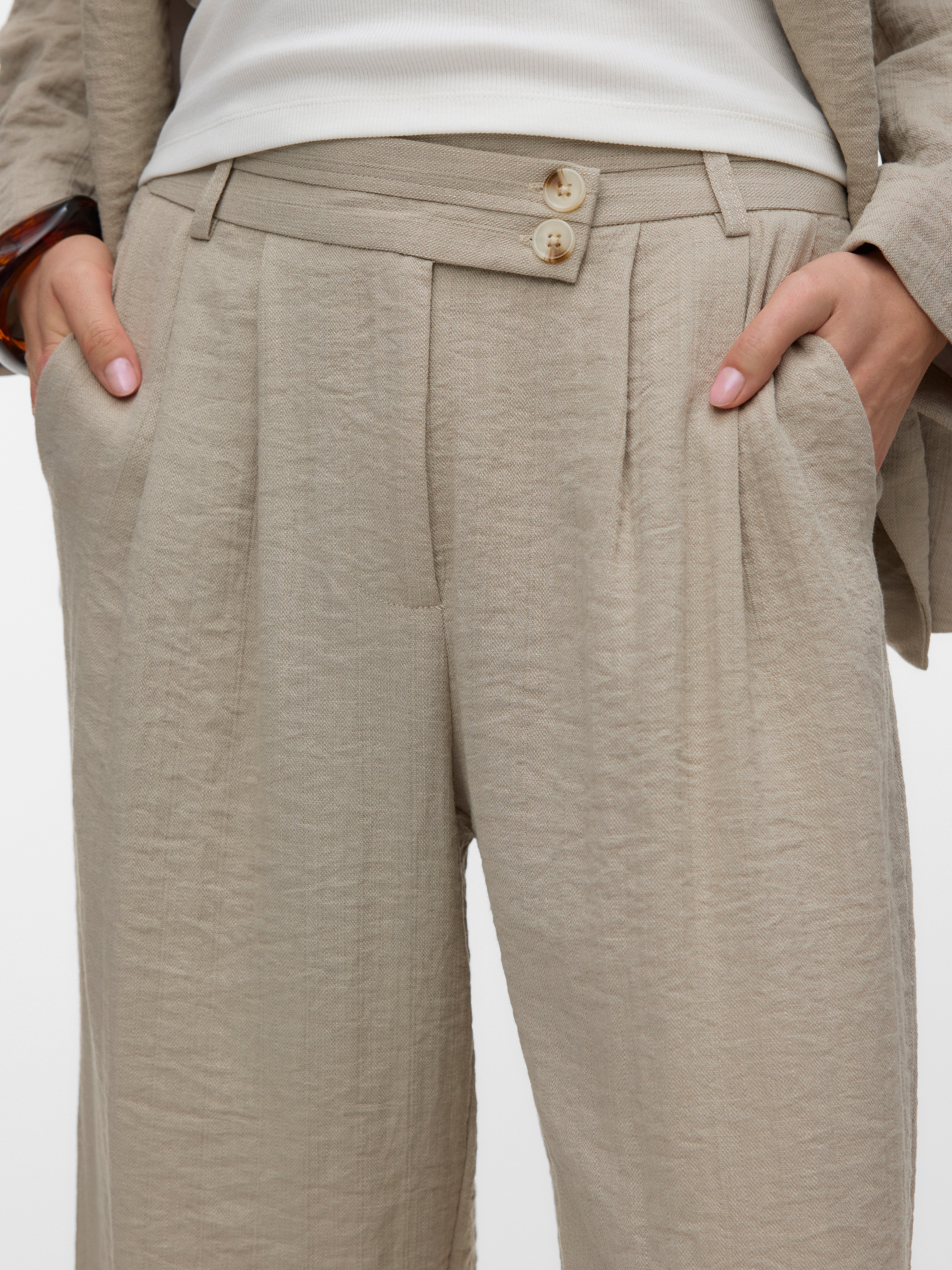 AWBRAELYN Mid waist Broek