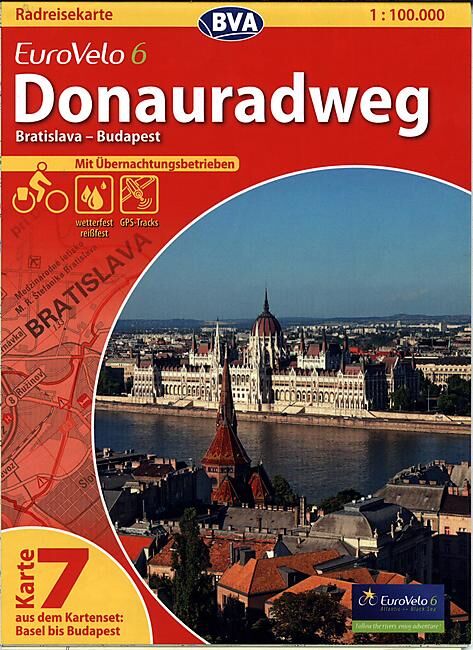ADFC - 7 EUROVELO 6 BRATISLAVA BUDAPEST 1 100 000