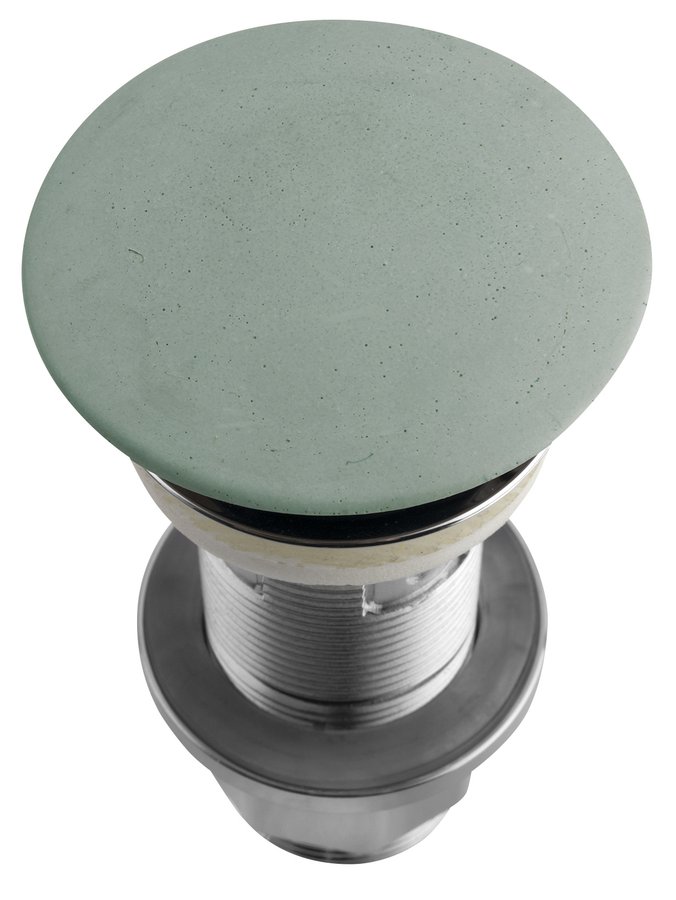 Sapho Concrete afvoerplug met clicksysteem beton groen
