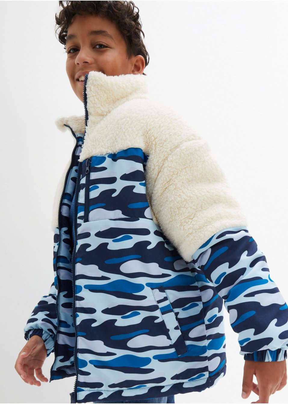 Veste garçon avec maille peluche