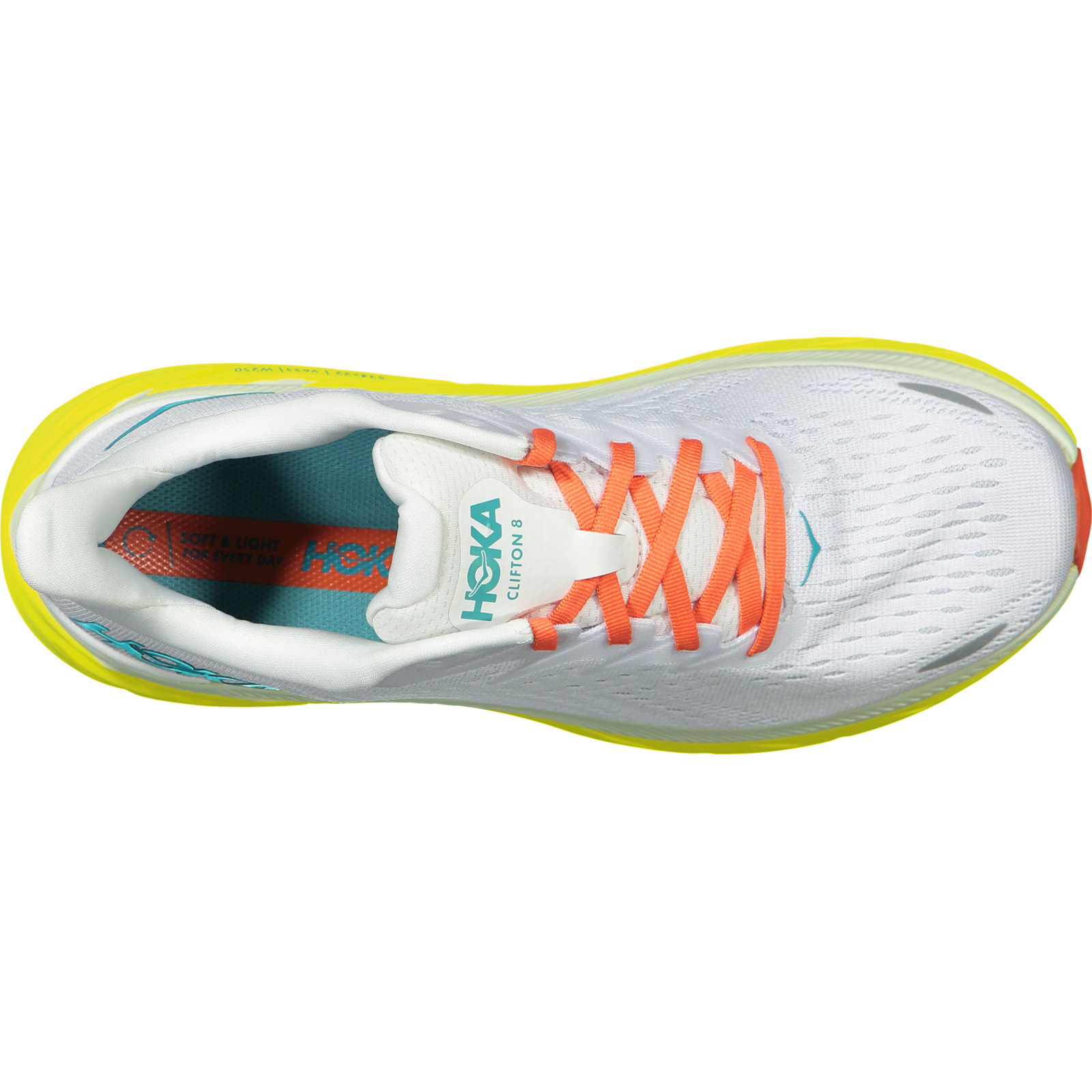 HOKA Clifton 8 Herren-Runningschuh weiss, 42 2/3