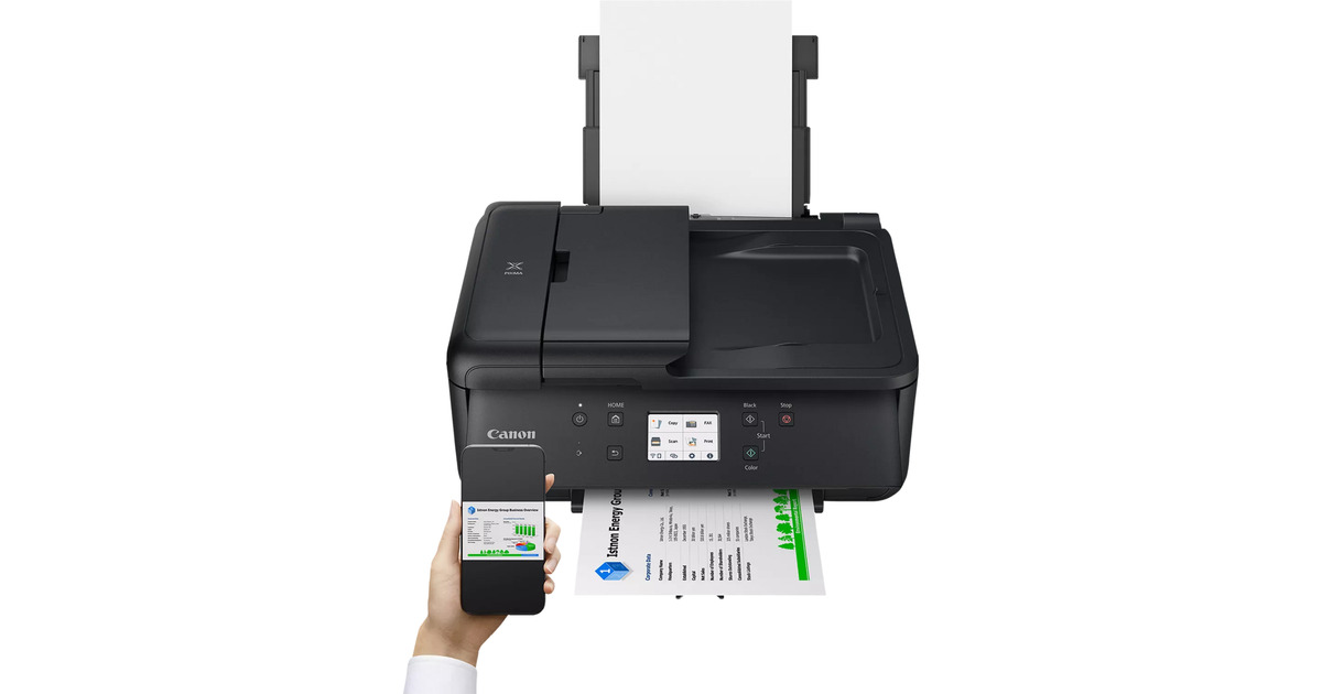 CanonCanon PIXMA TR7650 all-in-one inkjetprinter met faxfunctie  (Zwart, USB, Wi-Fi, Kopie, Scan, Fax)